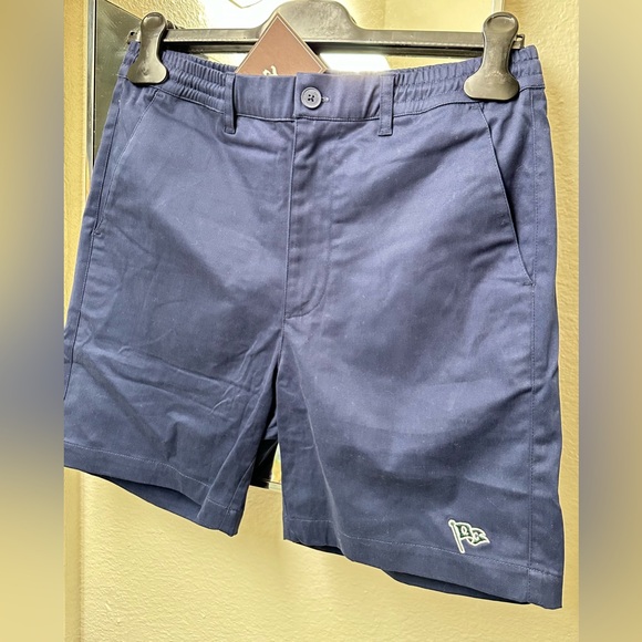 NWT Quiet Golf men’s Golf shorts Navy Blue With partial elastic waist drawstring - Picture 8 of 13